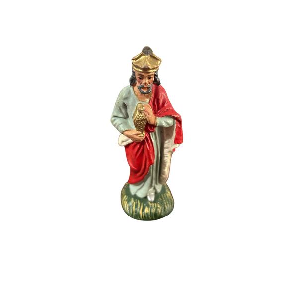 Vintage Paper Machete Nativity Scene Figures Set of 5! - Picture 8 of 16